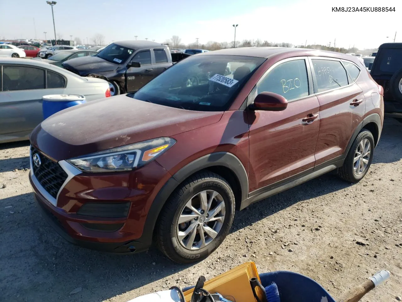 2019 Hyundai Tucson Se VIN: KM8J23A45KU888544 Lot: 77520583