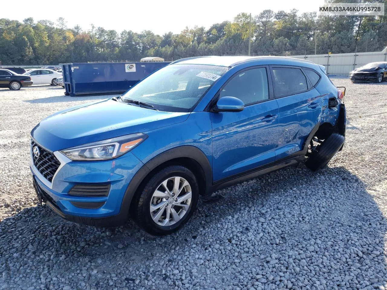 2019 Hyundai Tucson Limited VIN: KM8J33A46KU995728 Lot: 77592314