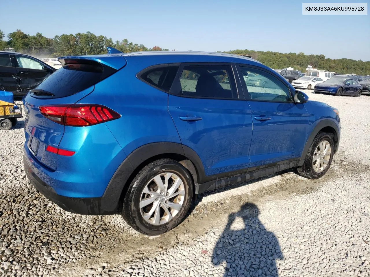 2019 Hyundai Tucson Limited VIN: KM8J33A46KU995728 Lot: 77592314