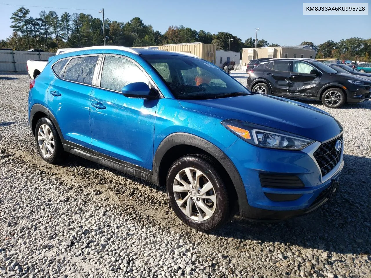 2019 Hyundai Tucson Limited VIN: KM8J33A46KU995728 Lot: 77592314