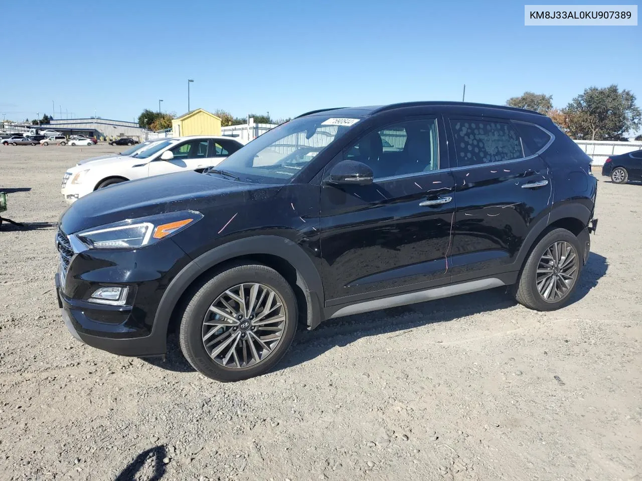 2019 Hyundai Tucson Limited VIN: KM8J33AL0KU907389 Lot: 77690844