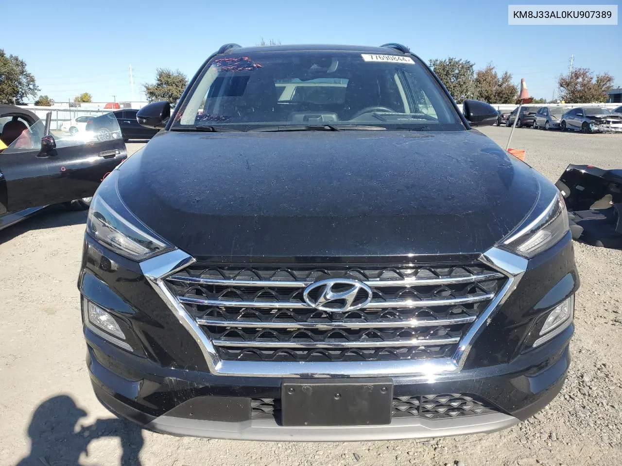 2019 Hyundai Tucson Limited VIN: KM8J33AL0KU907389 Lot: 77690844