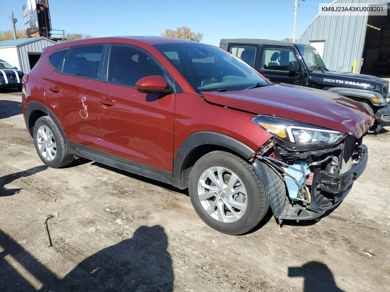 2019 Hyundai Tucson Se VIN: KM8J23A43KU008201 Lot: 78806364