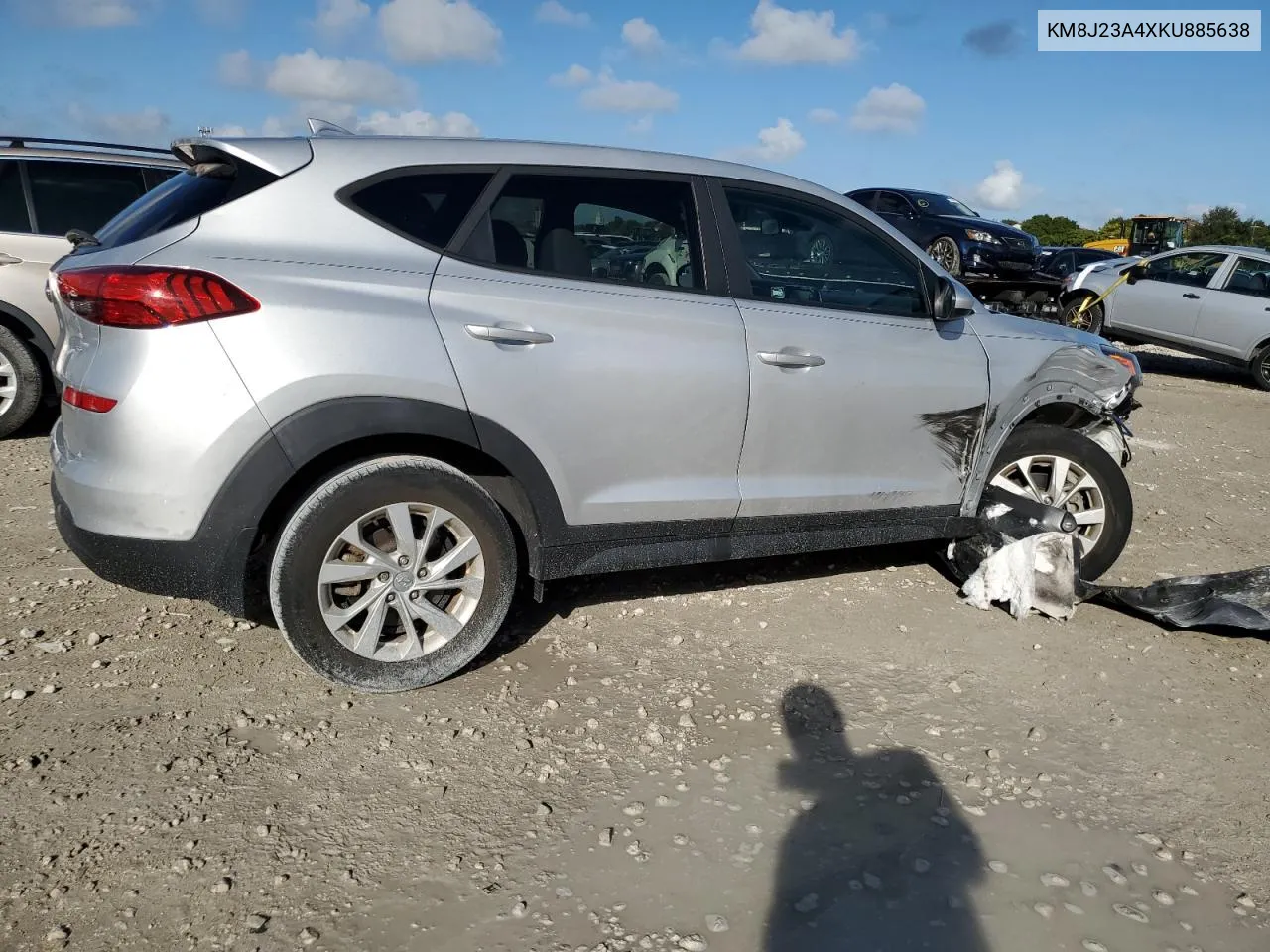 2019 Hyundai Tucson Se VIN: KM8J23A4XKU885638 Lot: 80006434