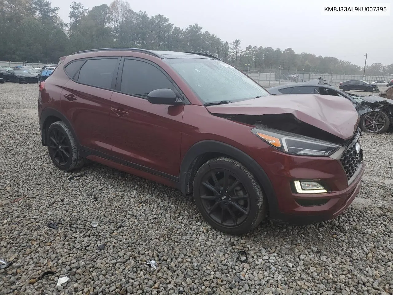 2019 Hyundai Tucson Limited VIN: KM8J33AL9KU007395 Lot: 80904284