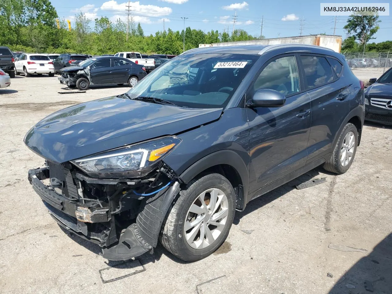 2020 Hyundai Tucson Limited VIN: KM8J33A42LU162946 Lot: 53212464