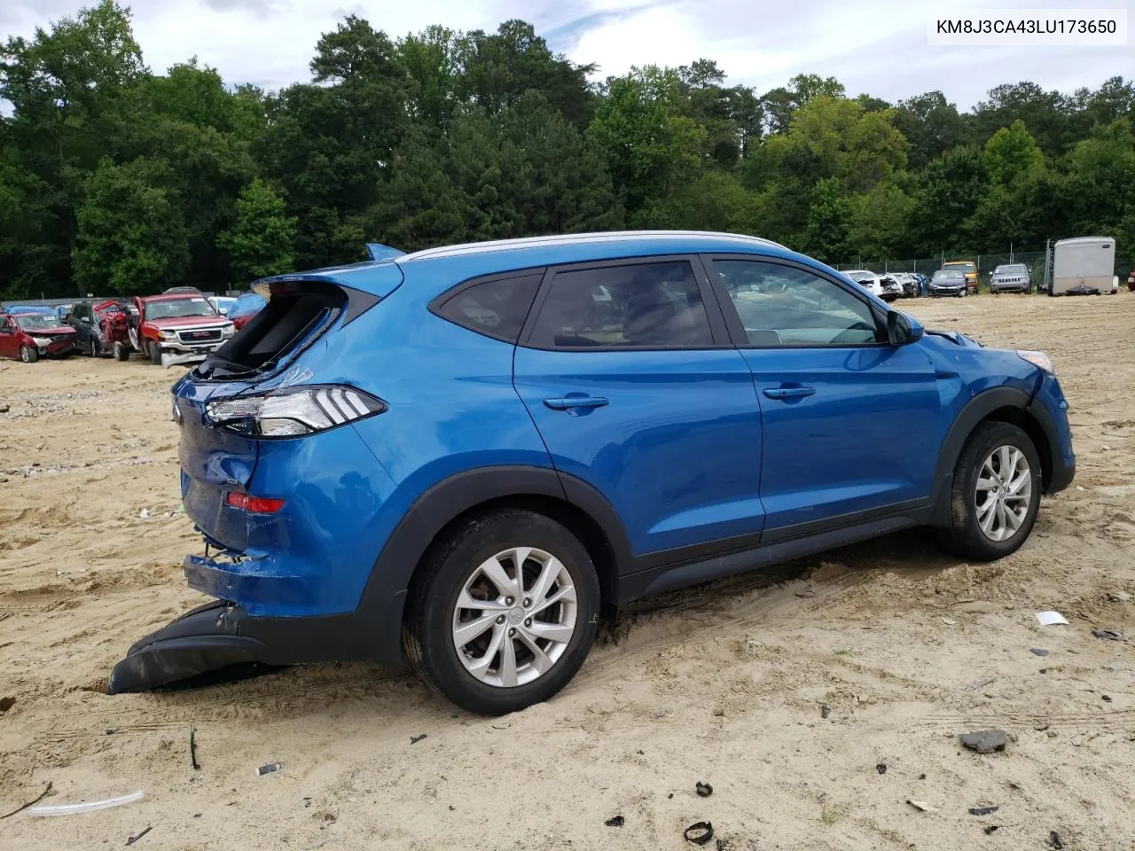 2020 Hyundai Tucson Limited VIN: KM8J3CA43LU173650 Lot: 61025184