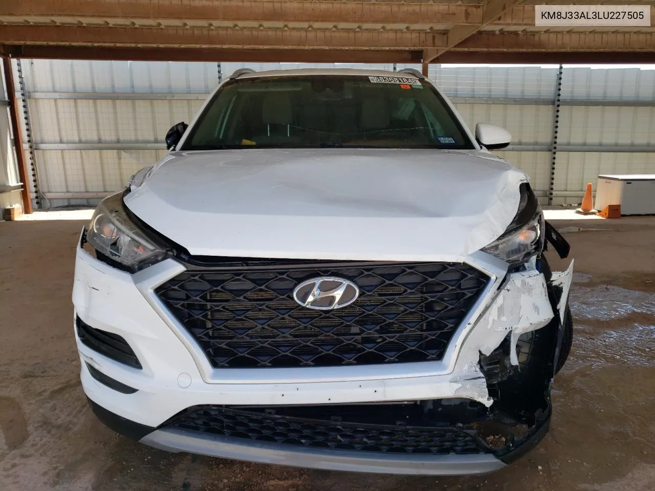 2020 Hyundai Tucson Sel VIN: KM8J33AL3LU227505 Lot: 40597207