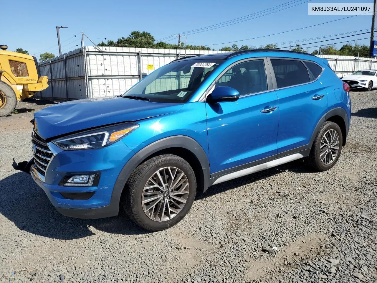 2020 Hyundai Tucson Limited VIN: KM8J33AL7LU241097 Lot: 70841264