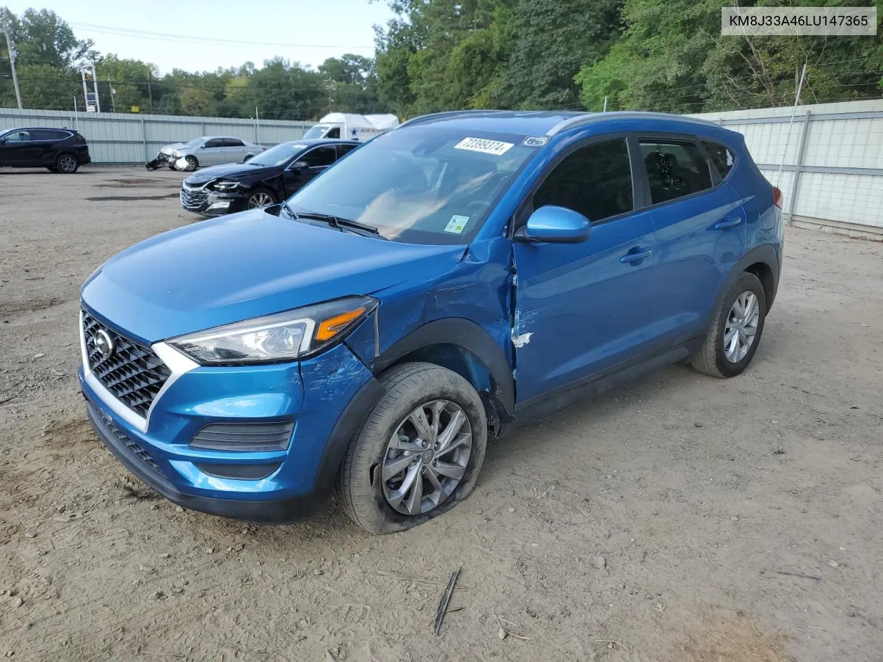 2020 Hyundai Tucson Limited VIN: KM8J33A46LU147365 Lot: 72399374