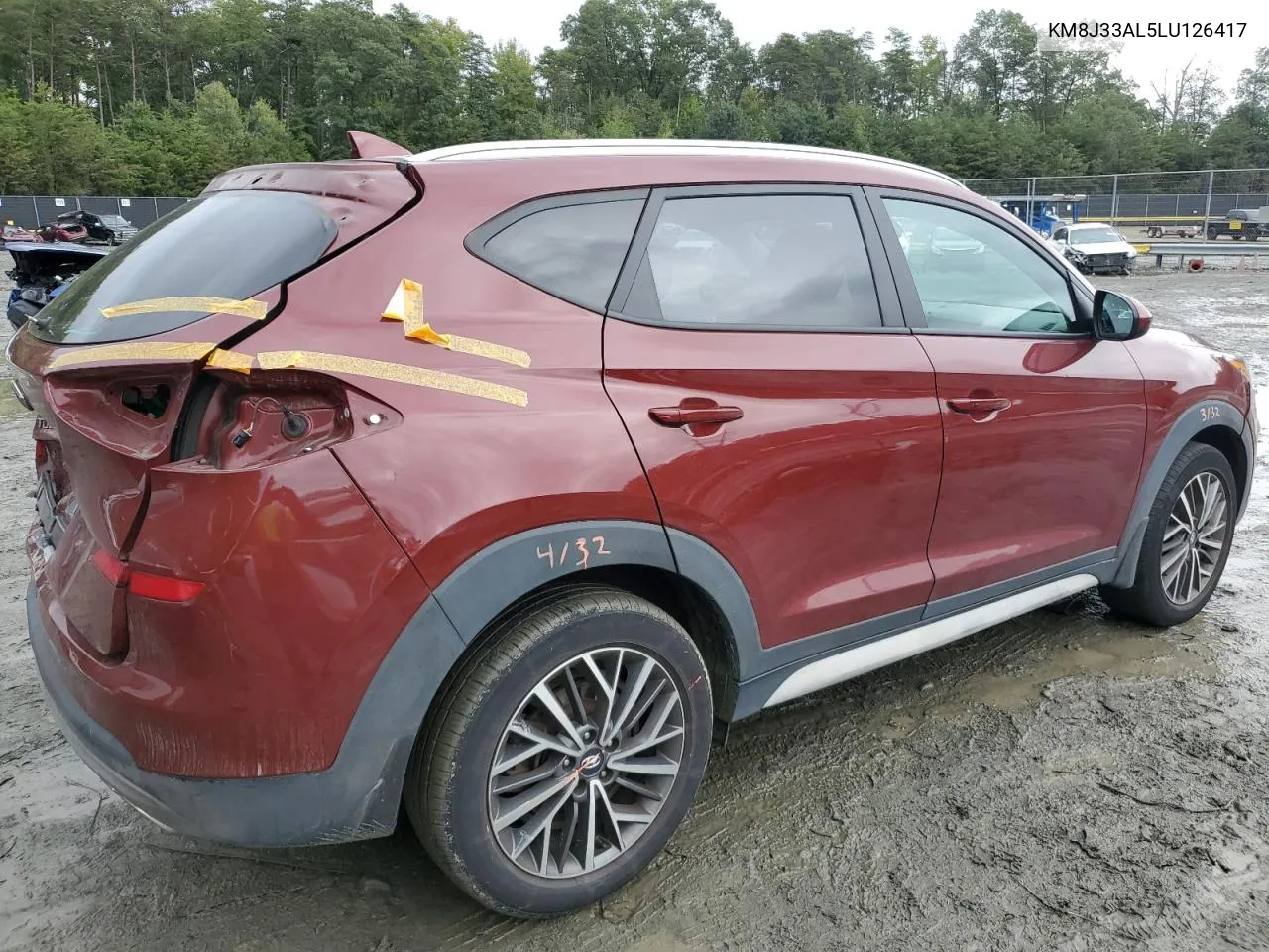 2020 Hyundai Tucson Limited VIN: KM8J33AL5LU126417 Lot: 73503034