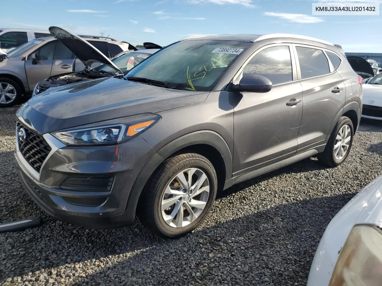 2020 Hyundai Tucson Limited VIN: KM8J33A43LU201432 Lot: 73892734