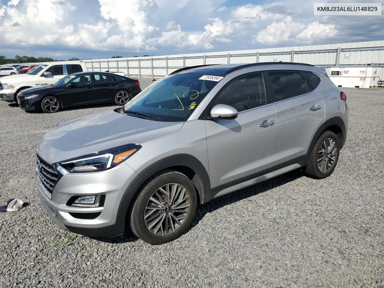 2020 Hyundai Tucson Limited VIN: KM8J33AL6LU148829 Lot: 73936394