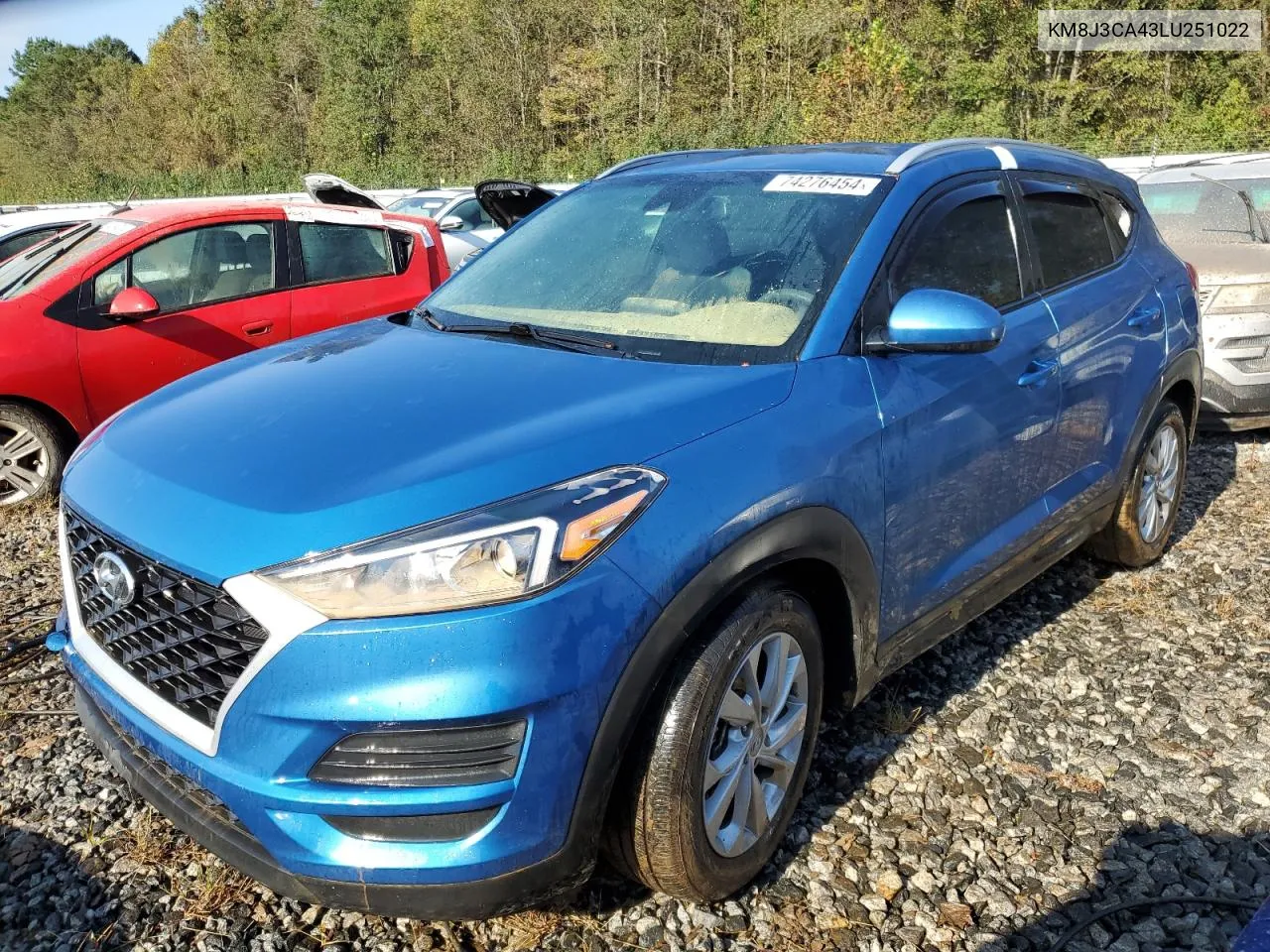 2020 Hyundai Tucson Limited VIN: KM8J3CA43LU251022 Lot: 74276454