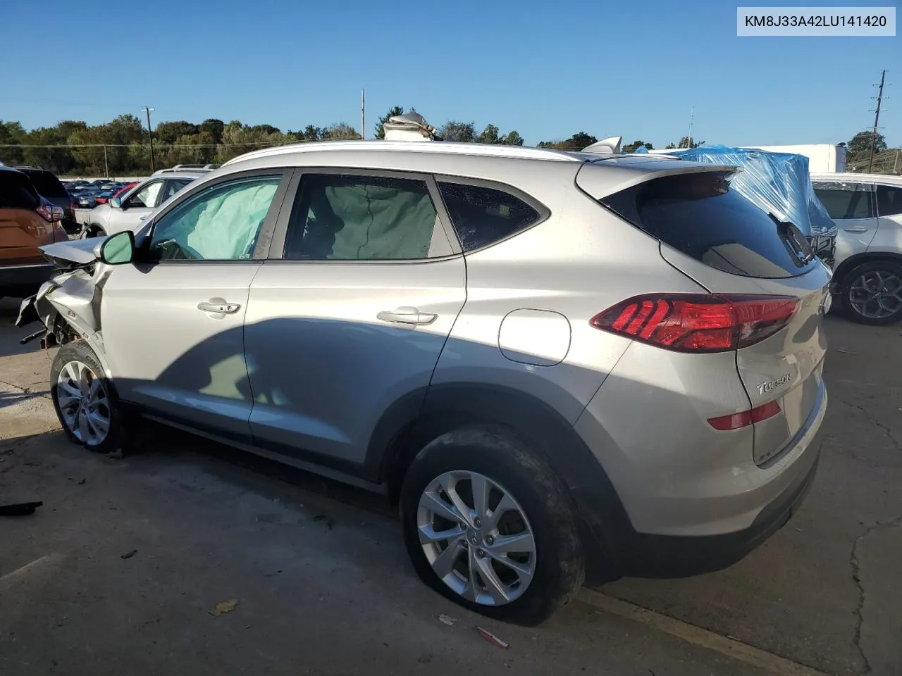 2020 Hyundai Tucson Limited VIN: KM8J33A42LU141420 Lot: 74484934