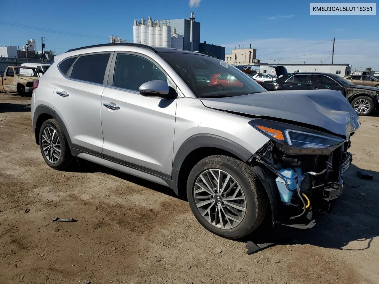 2020 Hyundai Tucson Limited VIN: KM8J3CAL5LU118351 Lot: 74589464