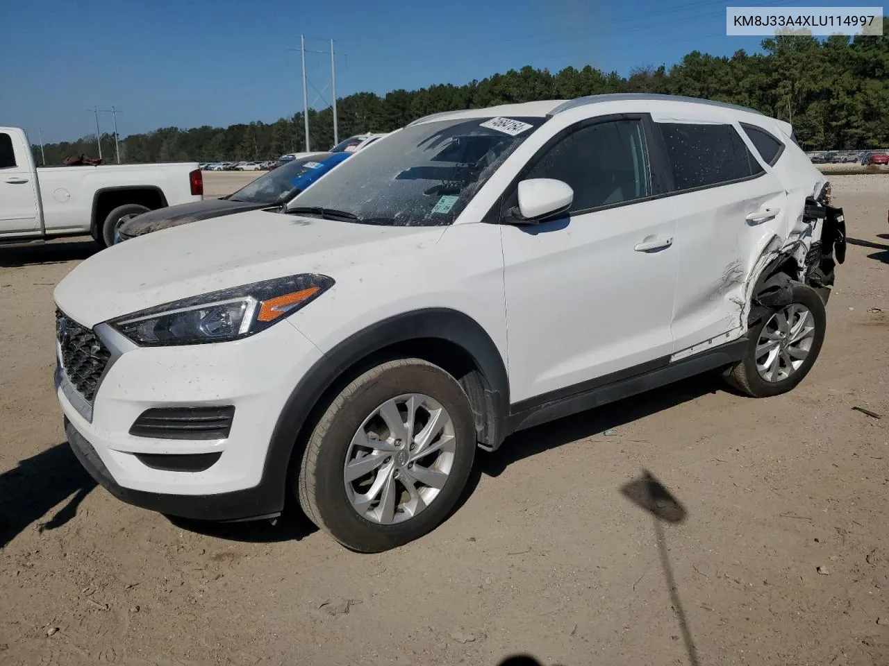 2020 Hyundai Tucson Limited VIN: KM8J33A4XLU114997 Lot: 74684164