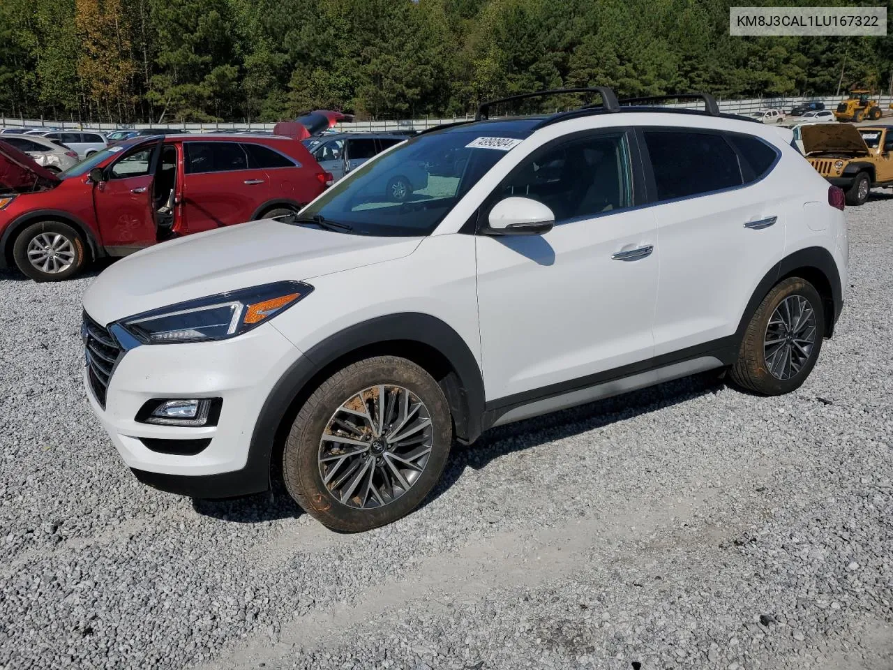 2020 Hyundai Tucson Limited VIN: KM8J3CAL1LU167322 Lot: 74990904