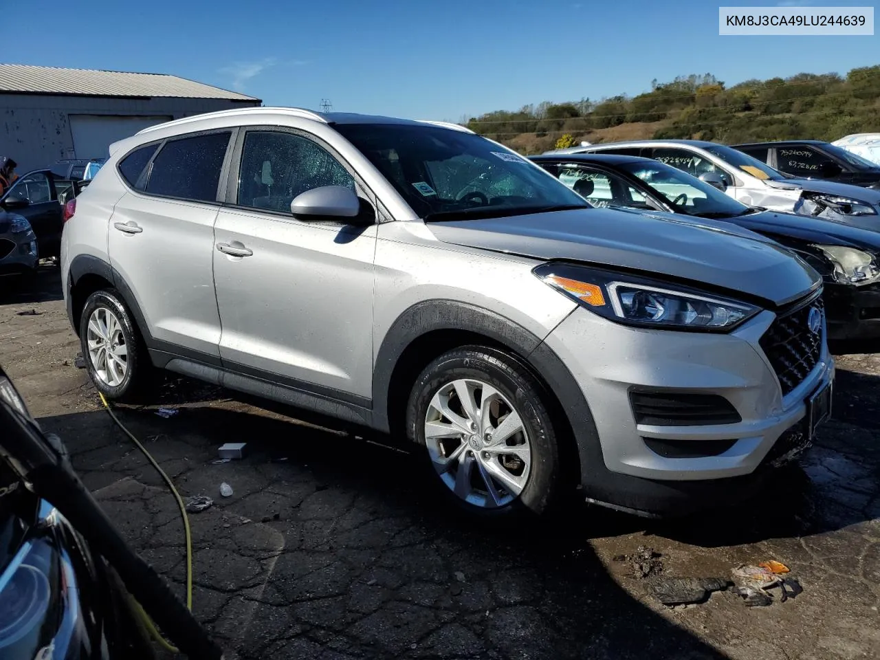 2020 Hyundai Tucson Limited VIN: KM8J3CA49LU244639 Lot: 74994844