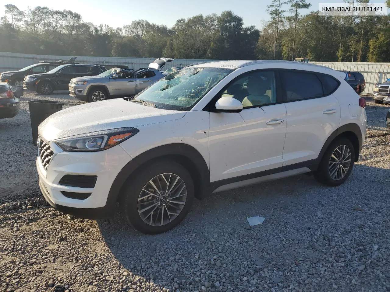 2020 Hyundai Tucson Limited VIN: KM8J33AL2LU181441 Lot: 75095314