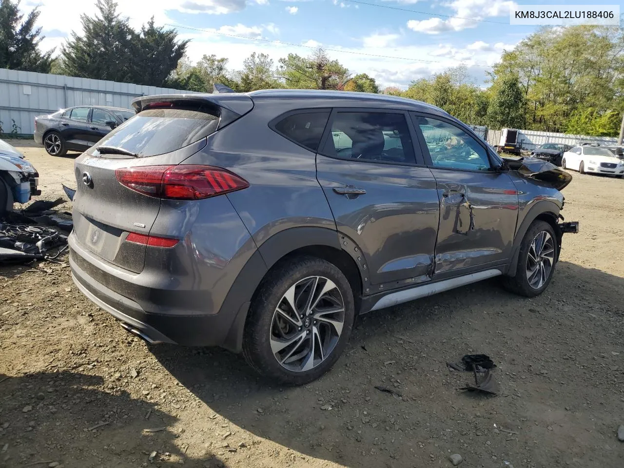 2020 Hyundai Tucson Limited VIN: KM8J3CAL2LU188406 Lot: 75169054