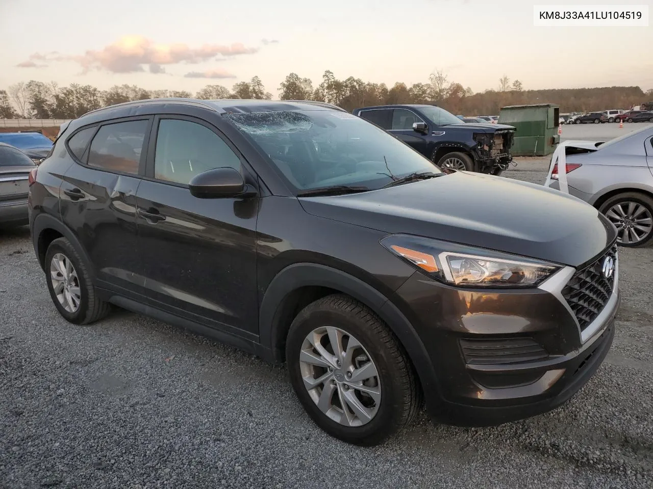 2020 Hyundai Tucson Limited VIN: KM8J33A41LU104519 Lot: 75510534