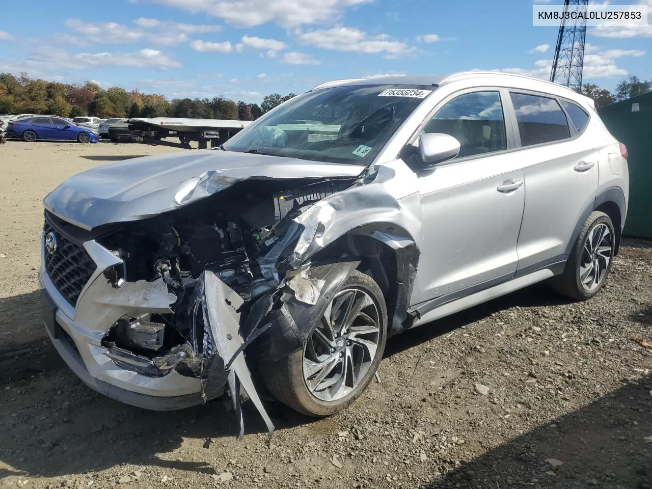 2020 Hyundai Tucson Limited VIN: KM8J3CAL0LU257853 Lot: 76355234