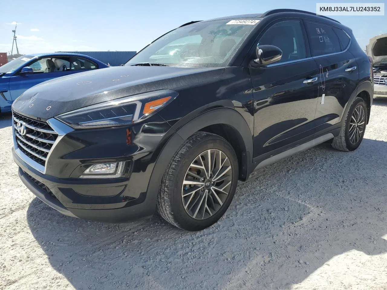 2020 Hyundai Tucson Limited VIN: KM8J33AL7LU243352 Lot: 77349274