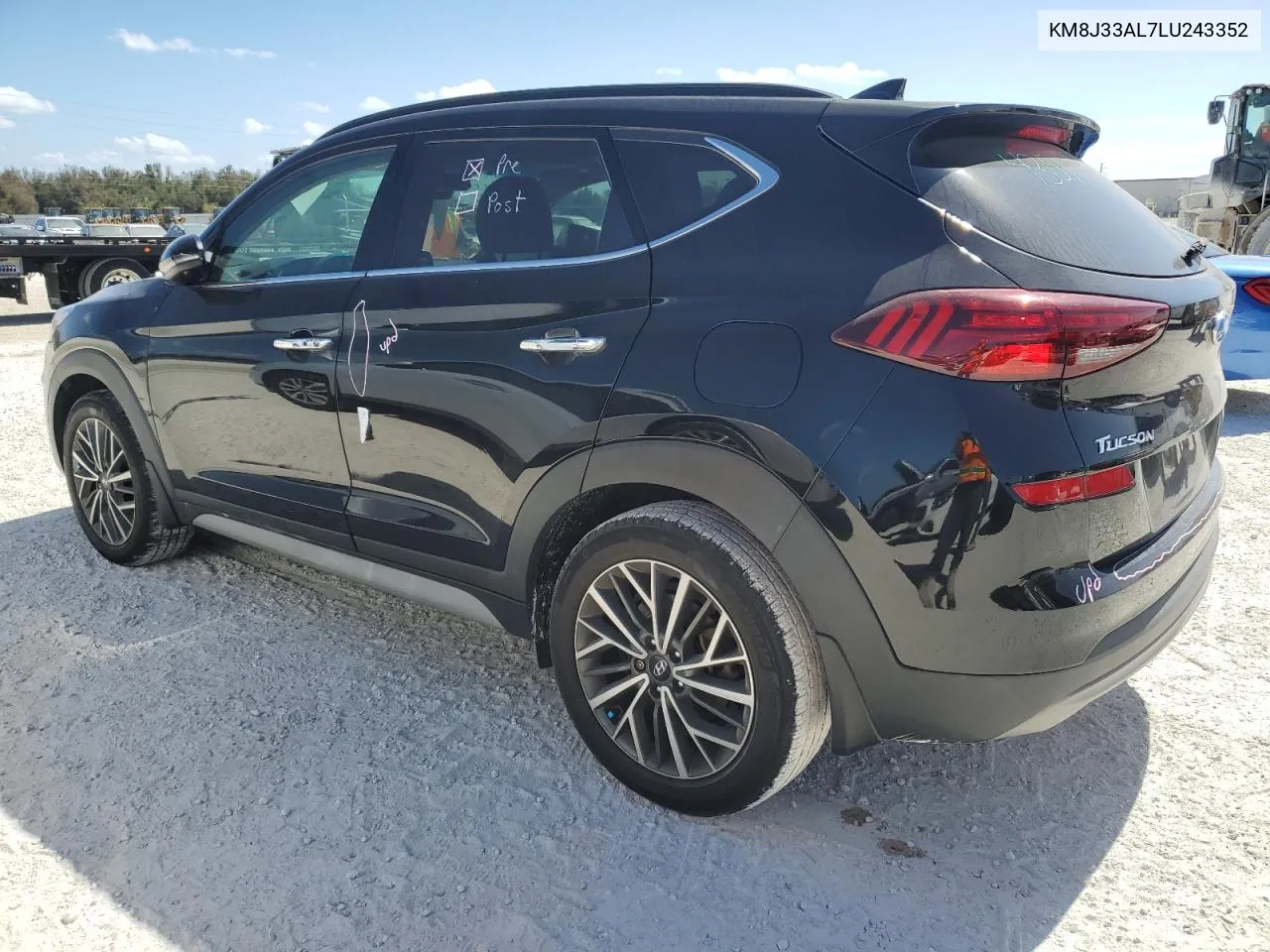 2020 Hyundai Tucson Limited VIN: KM8J33AL7LU243352 Lot: 77349274