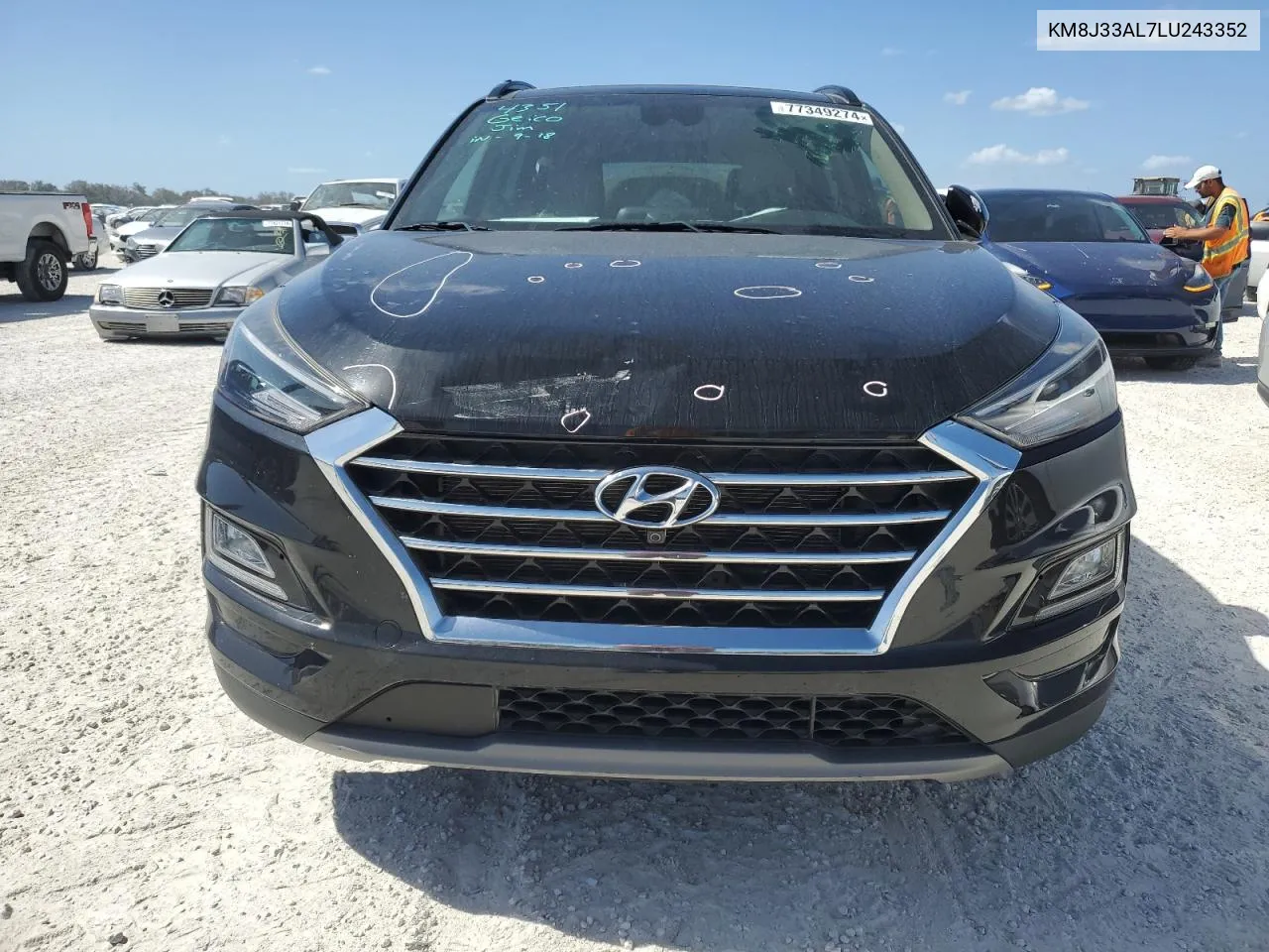 2020 Hyundai Tucson Limited VIN: KM8J33AL7LU243352 Lot: 77349274