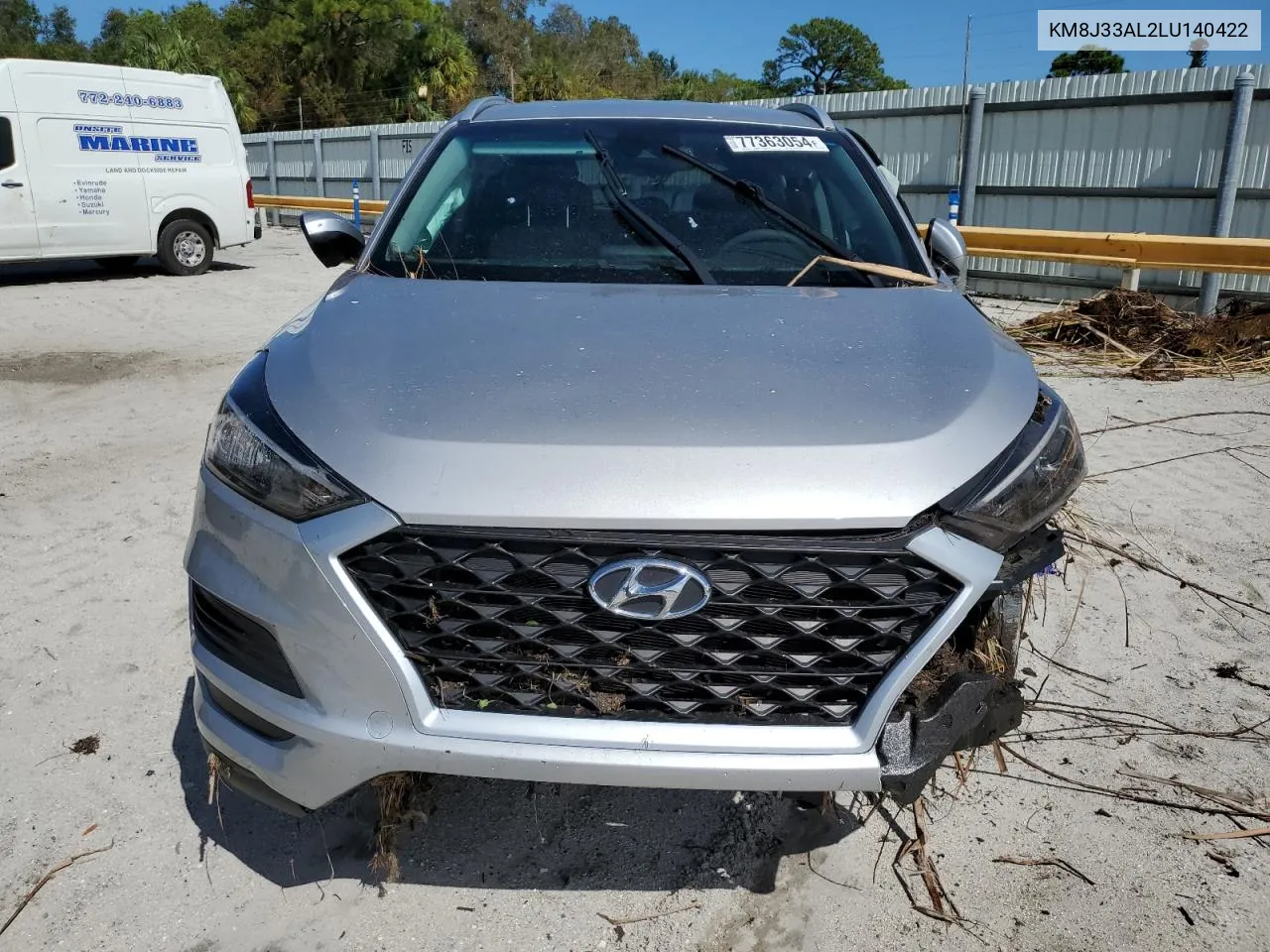 2020 Hyundai Tucson Limited VIN: KM8J33AL2LU140422 Lot: 77363054