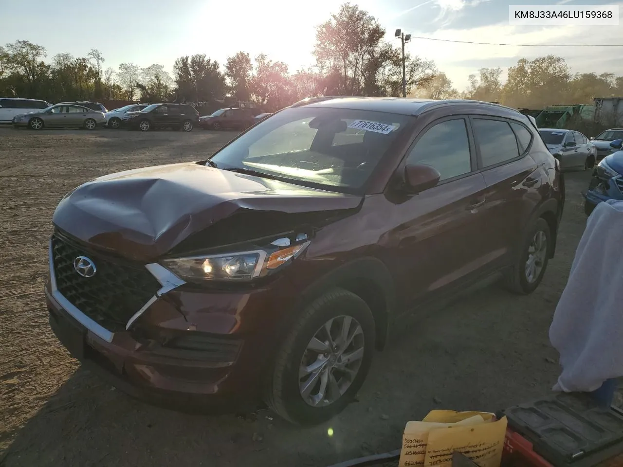 2020 Hyundai Tucson Limited VIN: KM8J33A46LU159368 Lot: 77616354