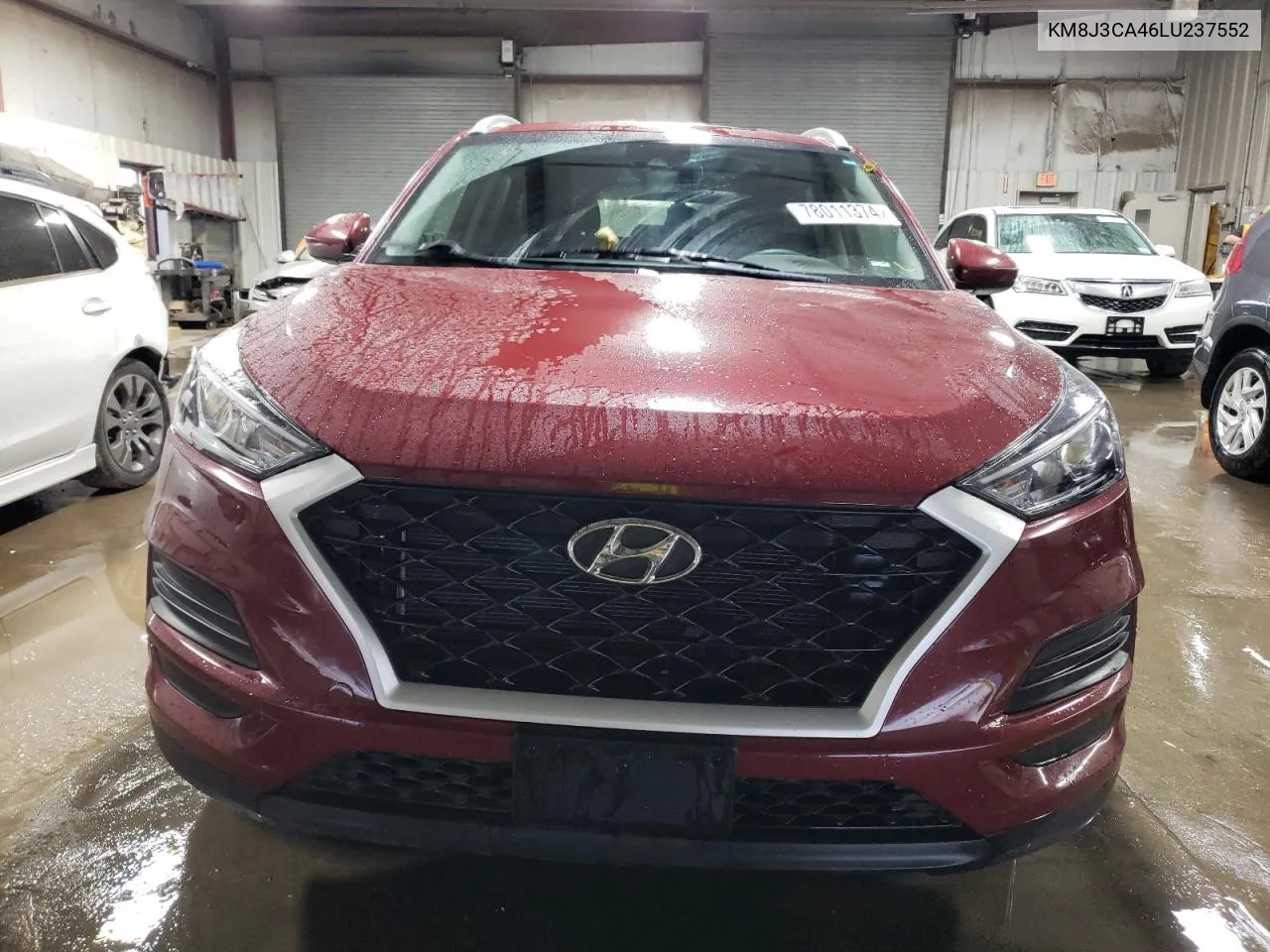 2020 Hyundai Tucson Limited VIN: KM8J3CA46LU237552 Lot: 78011374