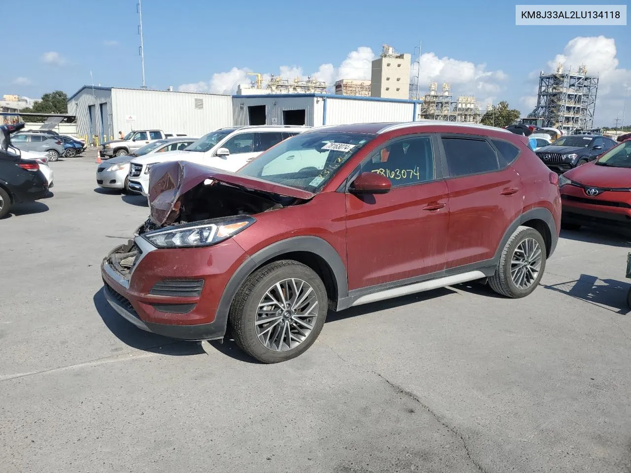 2020 Hyundai Tucson Limited VIN: KM8J33AL2LU134118 Lot: 78163074