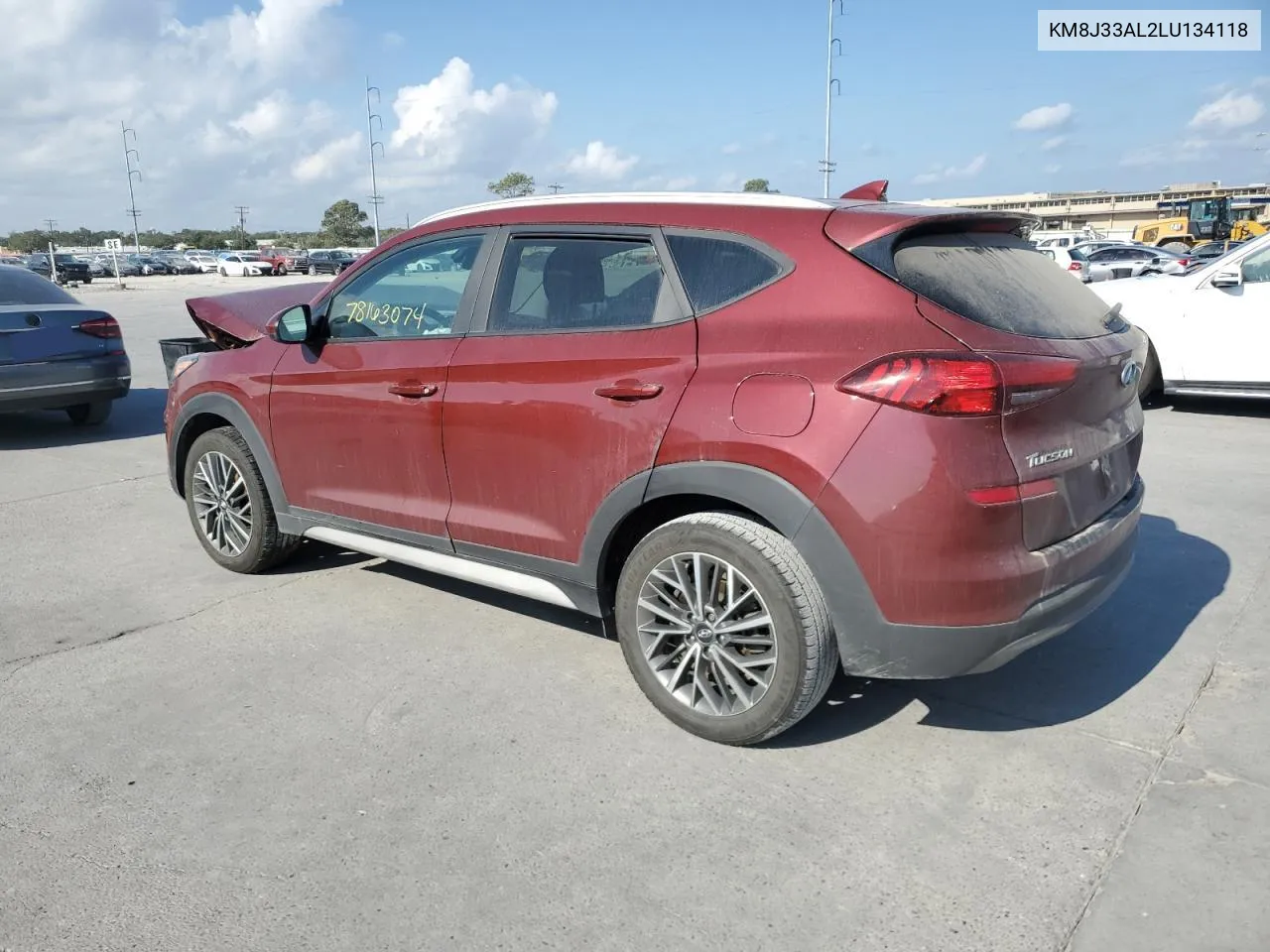 2020 Hyundai Tucson Limited VIN: KM8J33AL2LU134118 Lot: 78163074