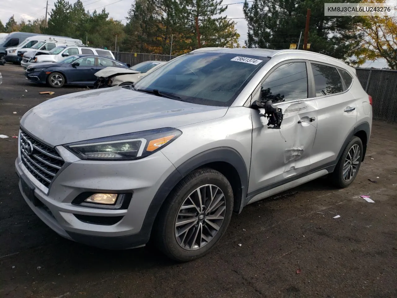 2020 Hyundai Tucson Limited VIN: KM8J3CAL6LU243276 Lot: 78641374