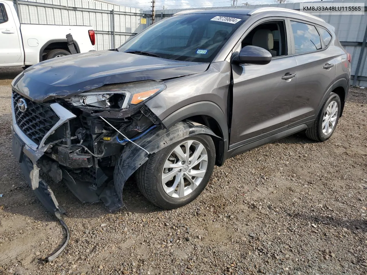 2020 Hyundai Tucson Limited VIN: KM8J33A48LU115565 Lot: 78739604