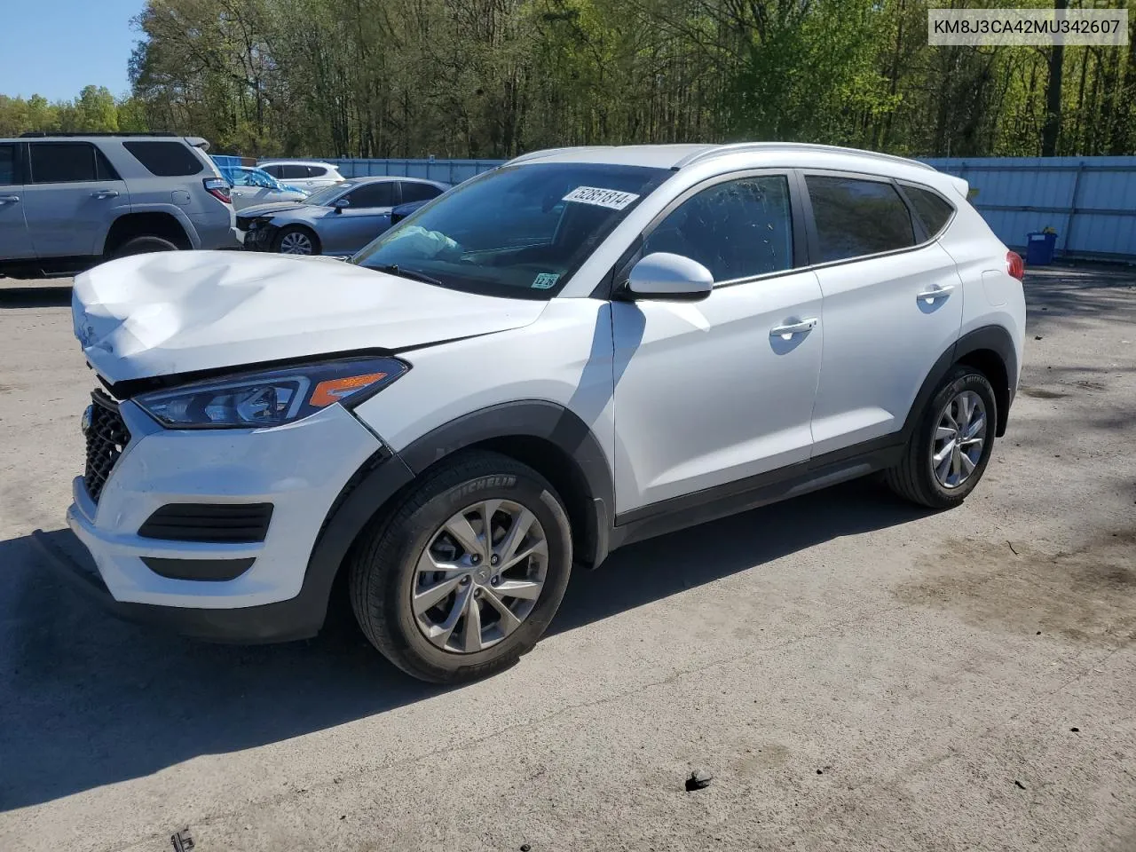 2021 Hyundai Tucson Limited VIN: KM8J3CA42MU342607 Lot: 52851814