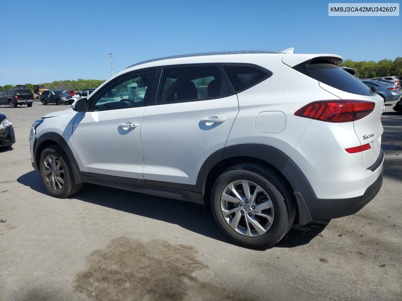 2021 Hyundai Tucson Limited VIN: KM8J3CA42MU342607 Lot: 52851814