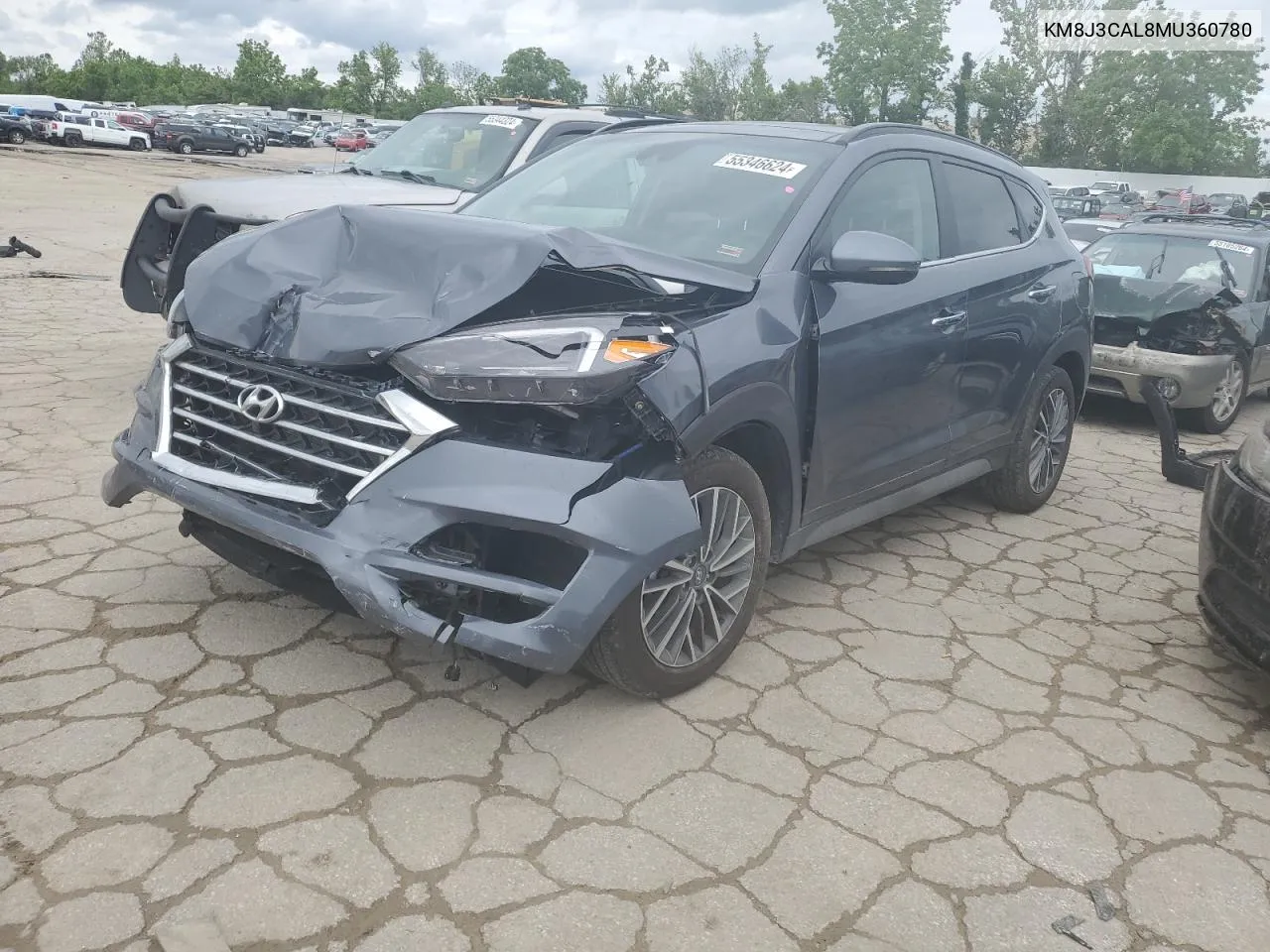 2021 Hyundai Tucson Limited VIN: KM8J3CAL8MU360780 Lot: 55346624