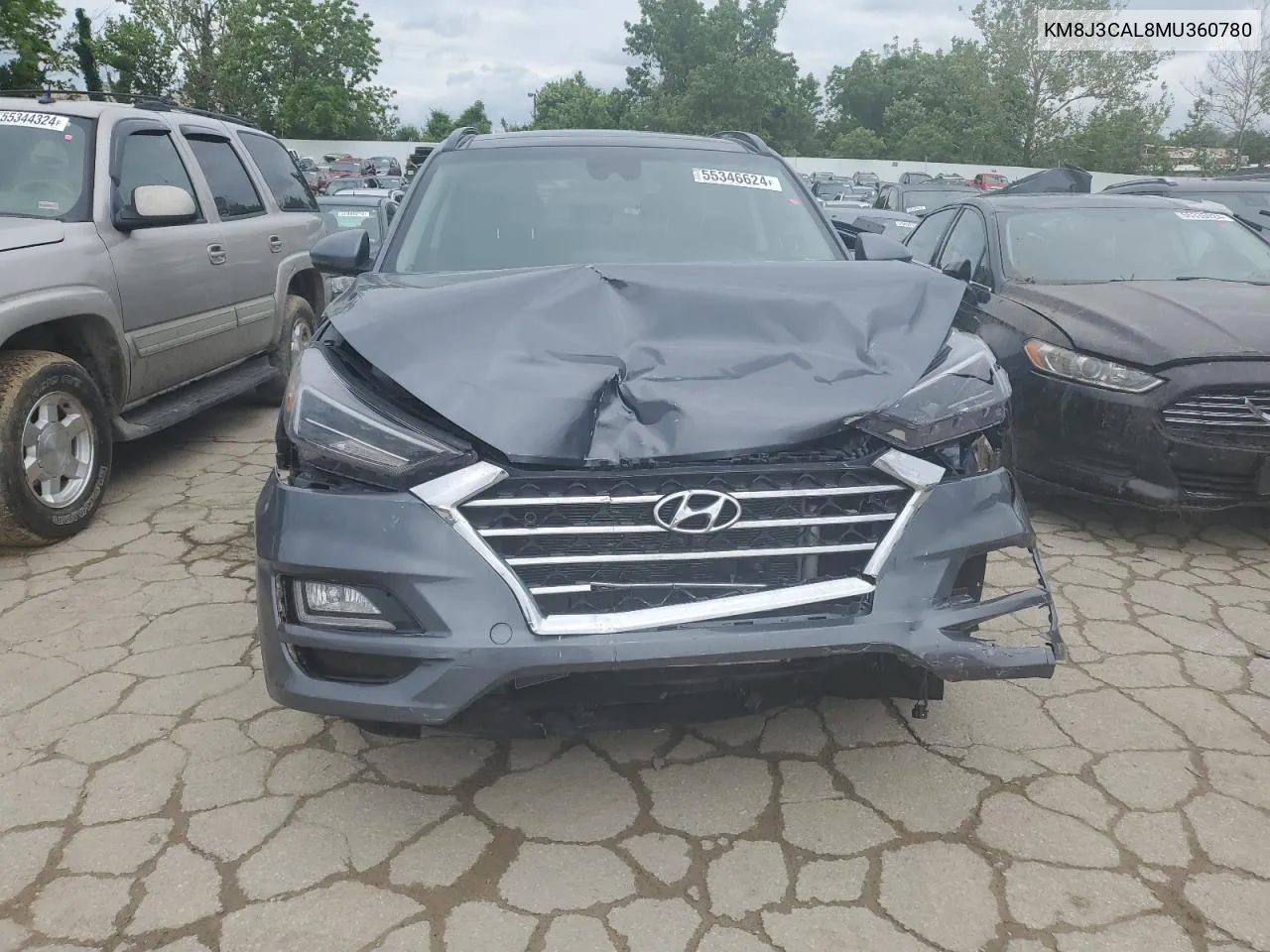 2021 Hyundai Tucson Limited VIN: KM8J3CAL8MU360780 Lot: 55346624