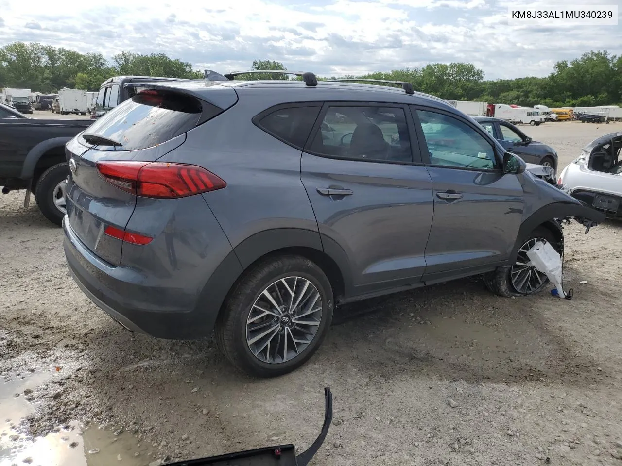 2021 Hyundai Tucson Limited VIN: KM8J33AL1MU340239 Lot: 55739364