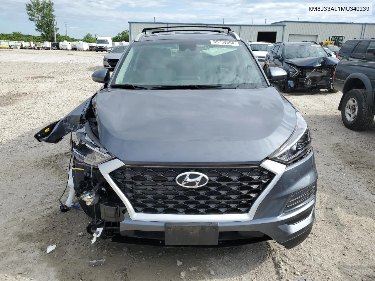 2021 Hyundai Tucson Limited VIN: KM8J33AL1MU340239 Lot: 55739364