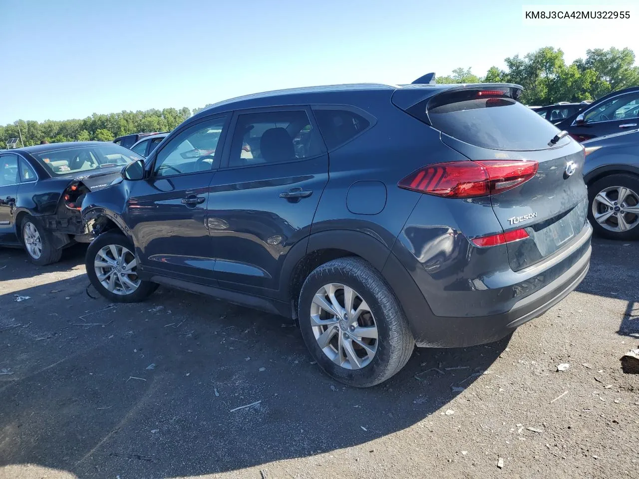 2021 Hyundai Tucson Limited VIN: KM8J3CA42MU322955 Lot: 56345074