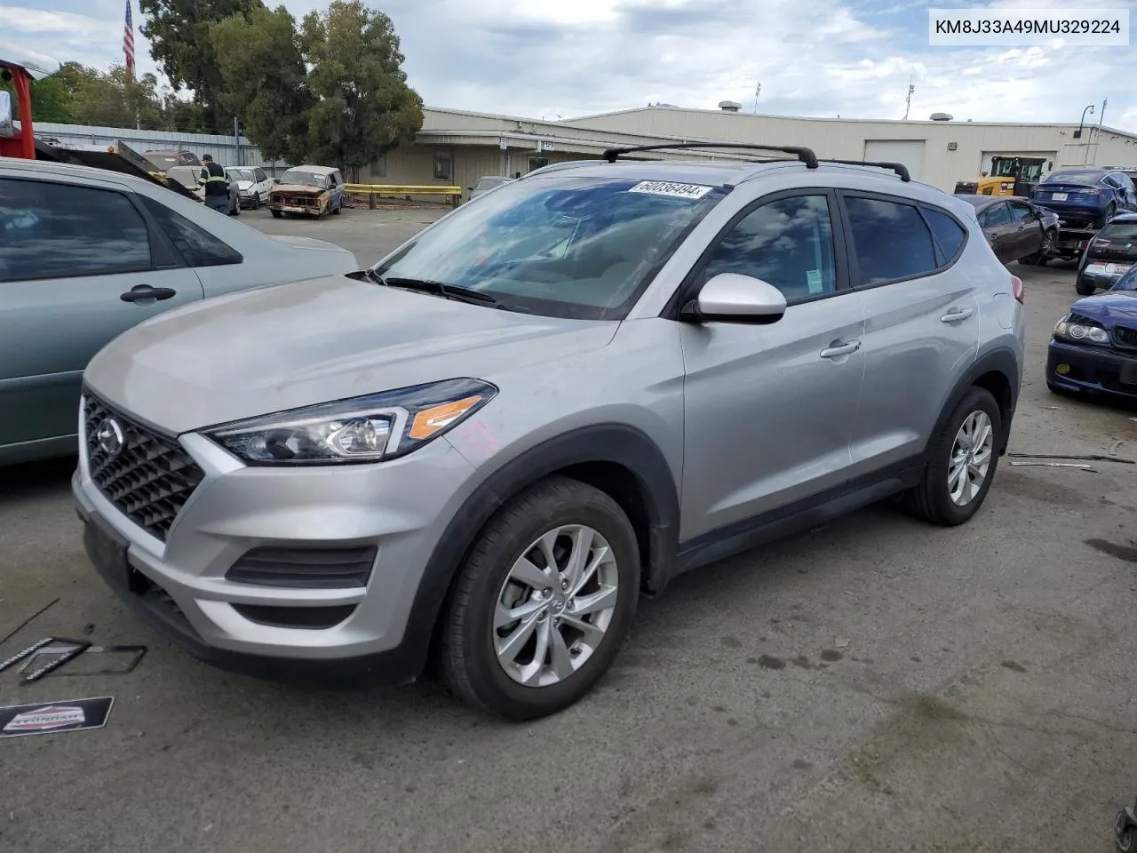 2021 Hyundai Tucson Limited VIN: KM8J33A49MU329224 Lot: 60036494