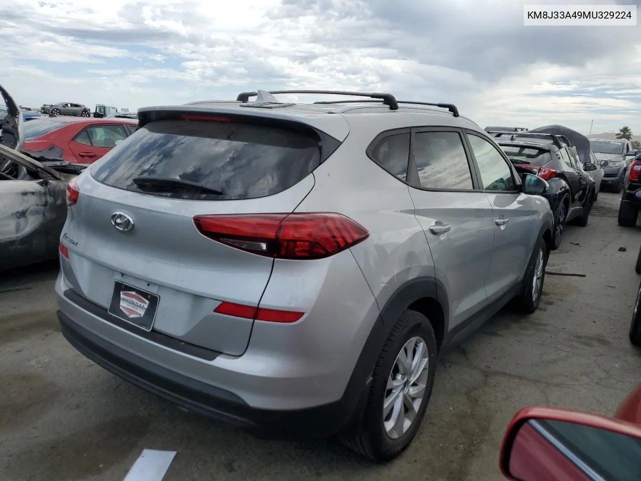 2021 Hyundai Tucson Limited VIN: KM8J33A49MU329224 Lot: 60036494