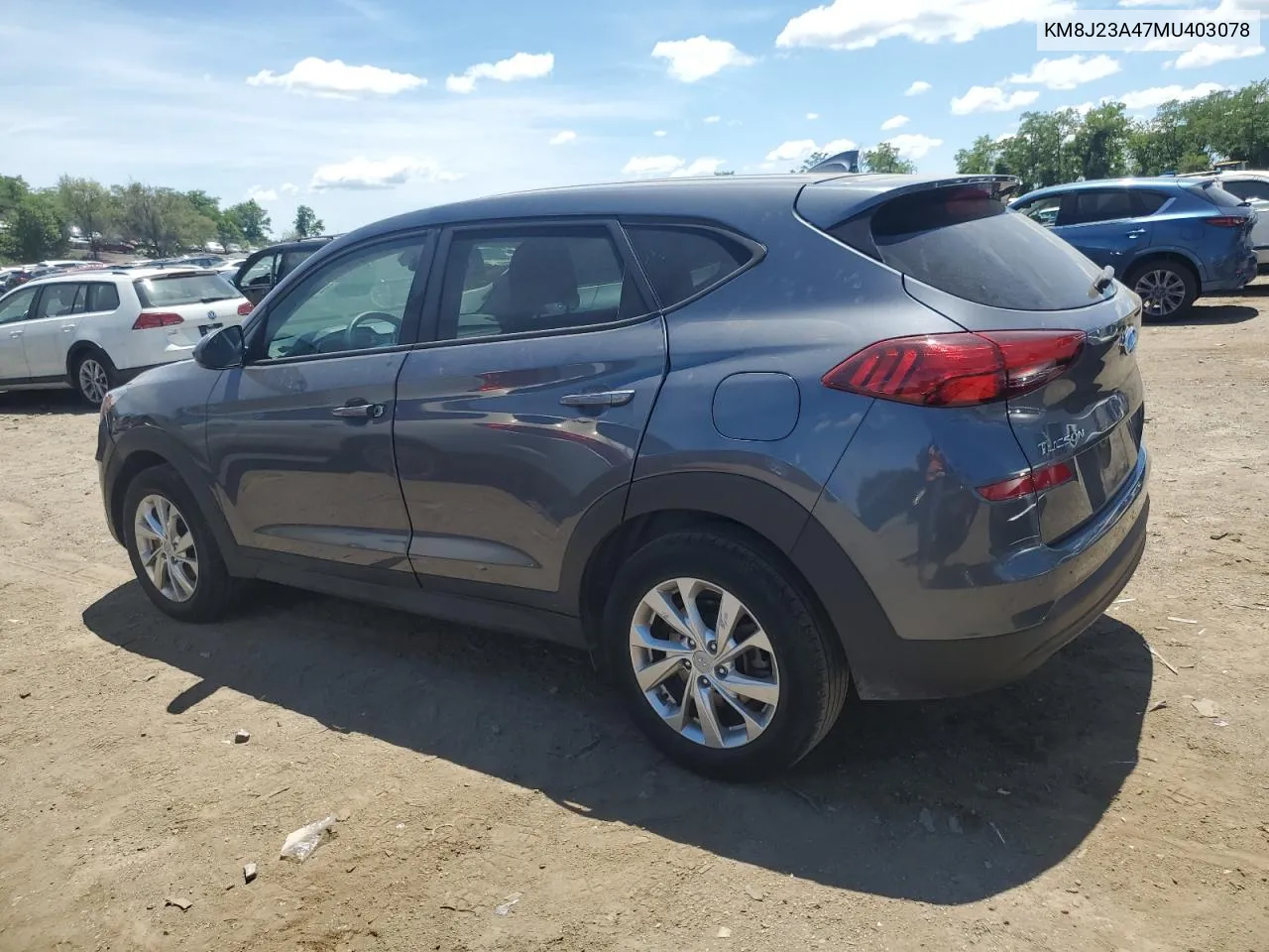 2021 Hyundai Tucson Se VIN: KM8J23A47MU403078 Lot: 61332374