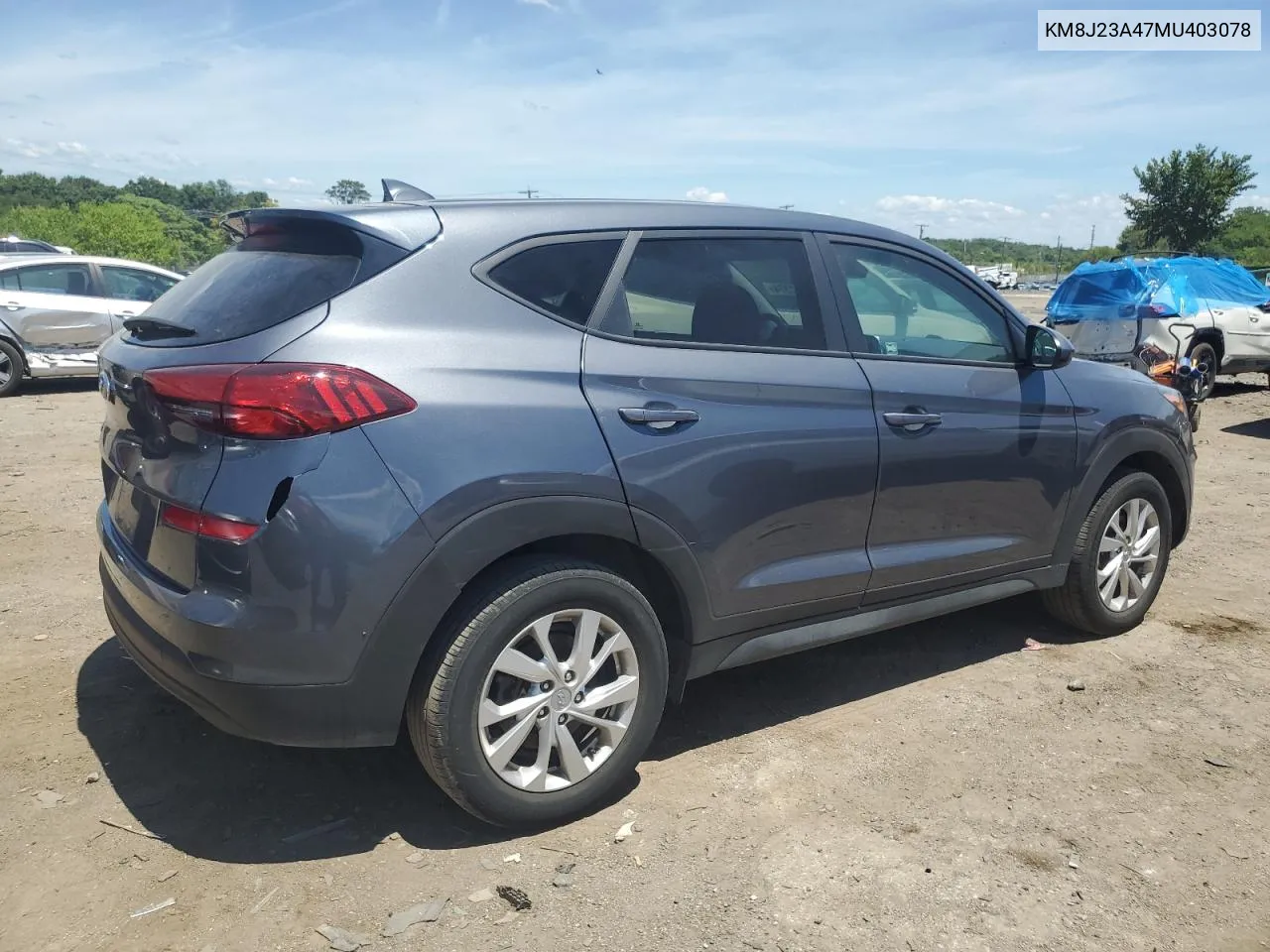 2021 Hyundai Tucson Se VIN: KM8J23A47MU403078 Lot: 61332374