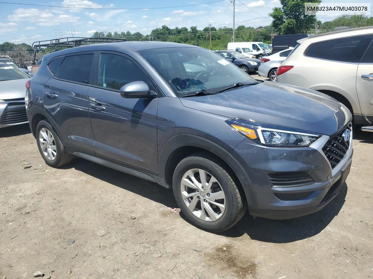 2021 Hyundai Tucson Se VIN: KM8J23A47MU403078 Lot: 61332374