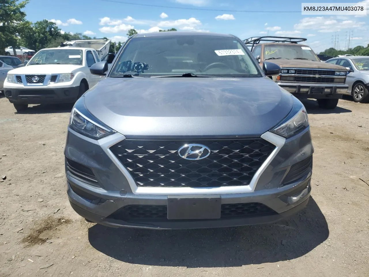 2021 Hyundai Tucson Se VIN: KM8J23A47MU403078 Lot: 61332374